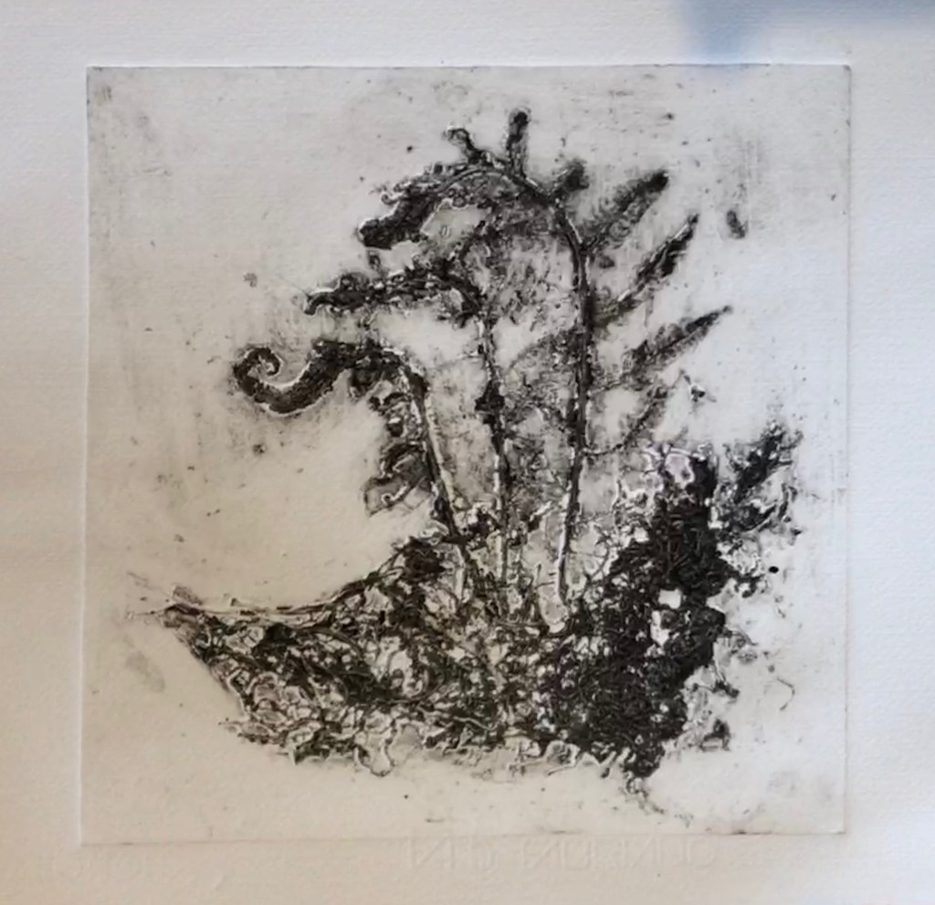 In the Shade of the Hill. 2020. Ink on Fabriano